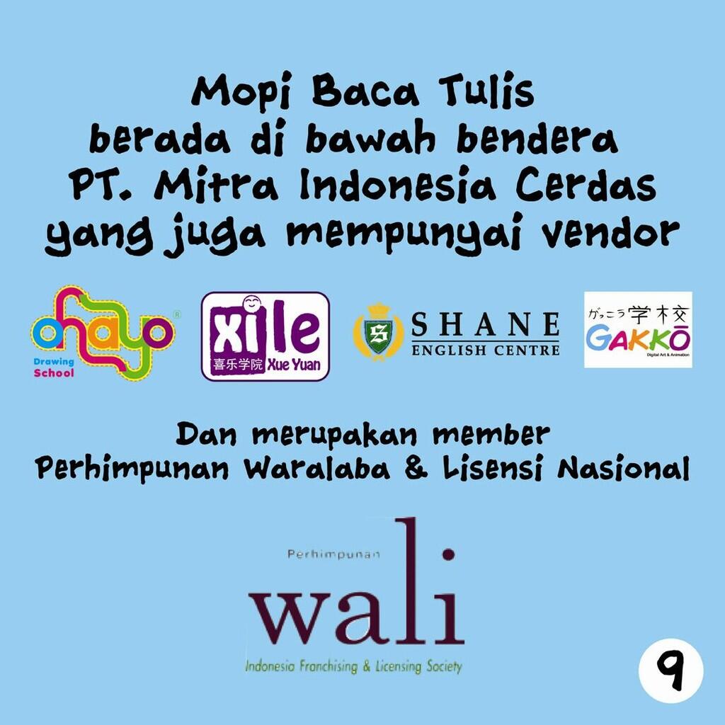 Welcome to Mopi Baca Tulis, Franchise Kelas Baca Tulis Anak