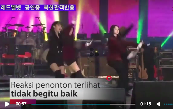 Bukan Sorak-sorai, Begini Reaksi Penonton KORUT nonton Red Velvet di Panggung