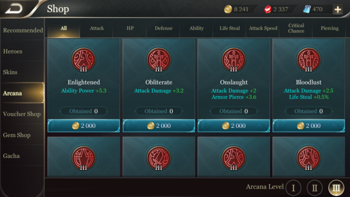 Tingkatkan Skill Hero Dengan Build Arcana Di AOV!