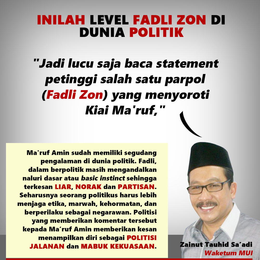 Fadli Zon Dinilai Angkuh Dalam Berpolitik KASKUS