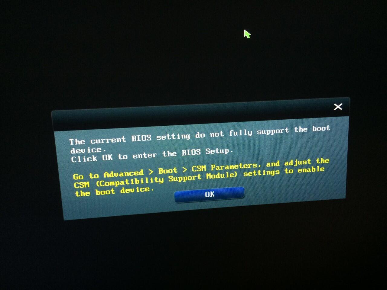 Could not initialize proxy. Беспроводная сеть в биос. The current BIOS setting do not fully support the Boot device.