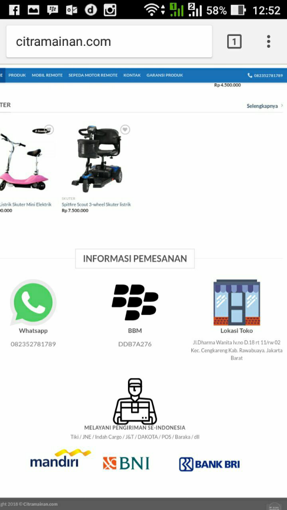 HATI-HATI !! PENIPU DI CITRAMAINAN.COM