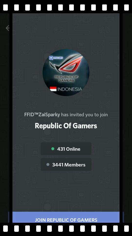 Discord Republic OF Gamers - RoG - IND