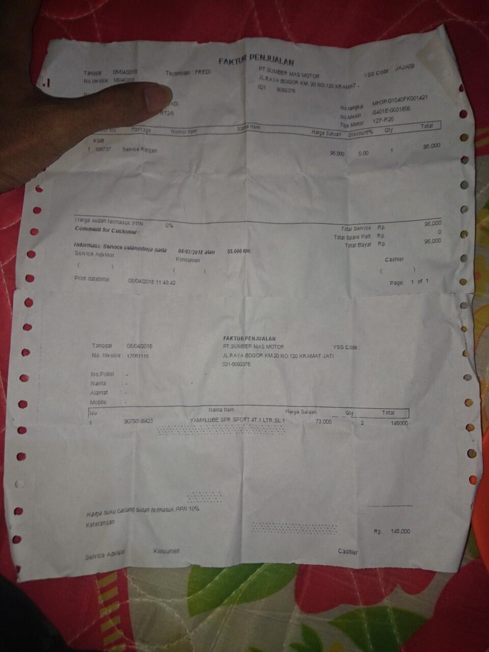 Surat Terbuka Untuk Yamaha Sumber Mas