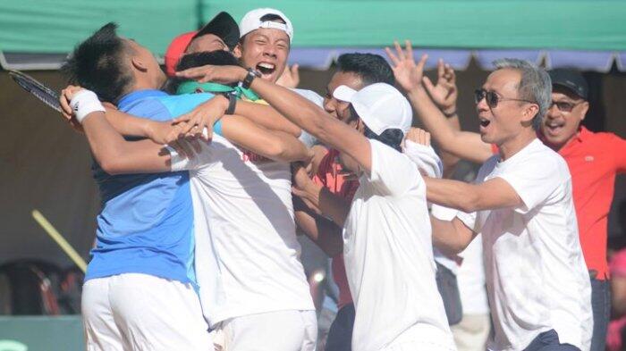 Tim Tenis Beregu Putra Indonesia tetap bertahan di Grup II Zona Asia Oseania