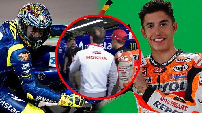 Valentino Rossi Anggap Marc Marquez Tak Tulus Saat Datangi Garasinya Buat Minta Maaf