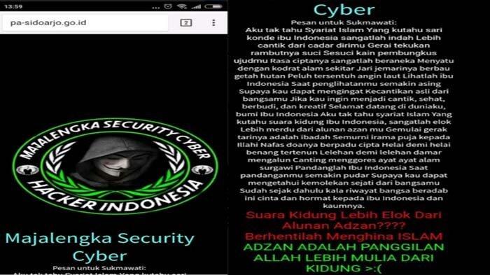 Website Pengadilan Agama Sidoarjo Kena Deface, Data Dipastikan Tetap Aman