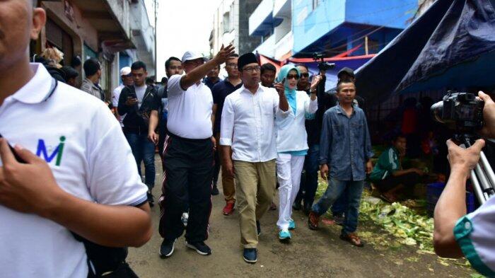Datang ke Sukabumi Kang Emil Dicurhati Pedagang Pasar Pelita