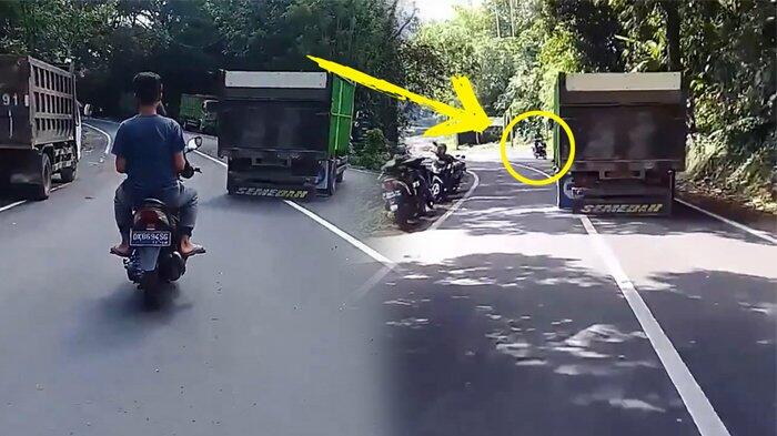 Melaju Zig-zag hingga 'Makan' Jalur Berlawanan, Aksi Sopir Truk di Bali Bikin Was-was