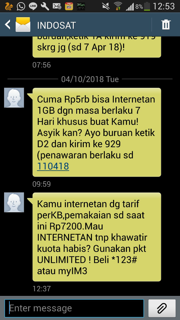 Pulsa Ane Disesot Indosat + Bukti!