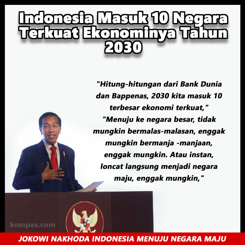 Indonesia Masuk Negara Ekonomi Terkuat Dunia 2030?