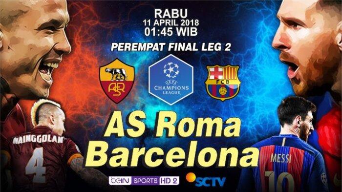 Keangkeran Stadion Olimpico Bagi Barcelona Jelang Melawan Roma