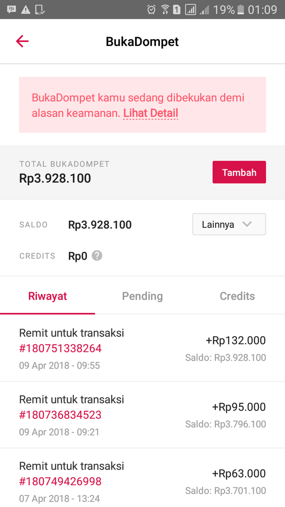 BUKADOMPET DI BUKALAPAK DI BEKUKAN KOMPLAIN DIABAIKAN
