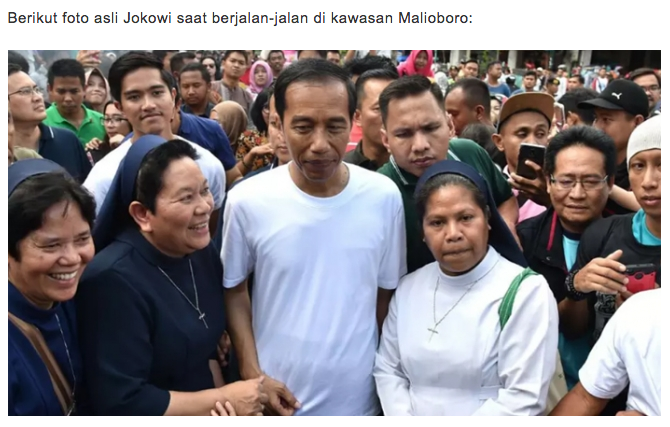 Viral Foto Jokowi Pakai Baju '2019 Ganti Presiden', Istana: Hoaks