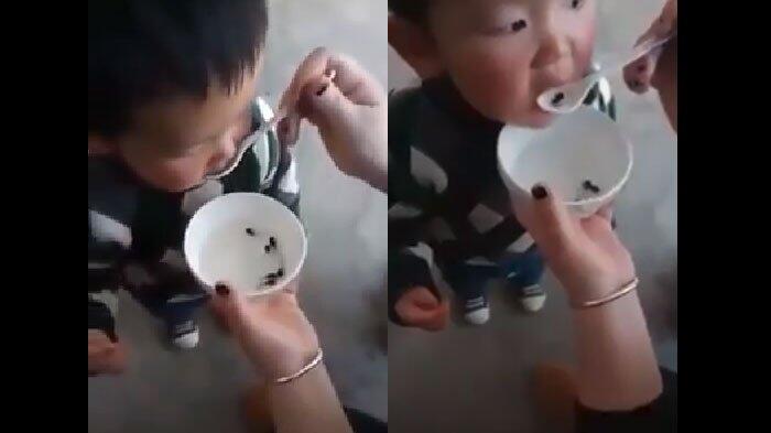 Ibu Beri Makan Anak Kecebong Hidup Dikecam Netizen...BRUTAL !