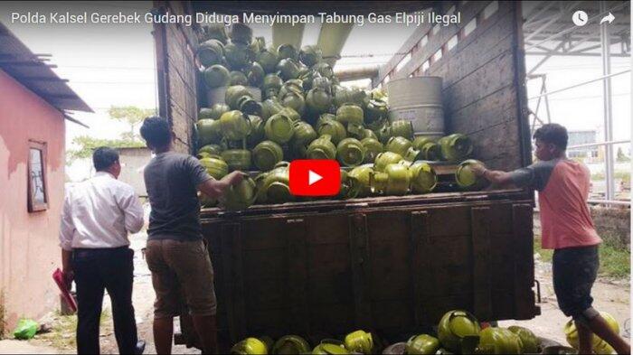 Polda Kalsel Gerebek Gudang Diduga Menyimpan Tabung Gas Elpiji Ilegal
