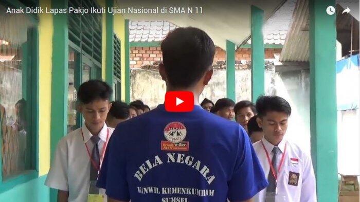 Anak Didik Lapas Pakjo Ikuti Ujian Nasional di SMA N 11