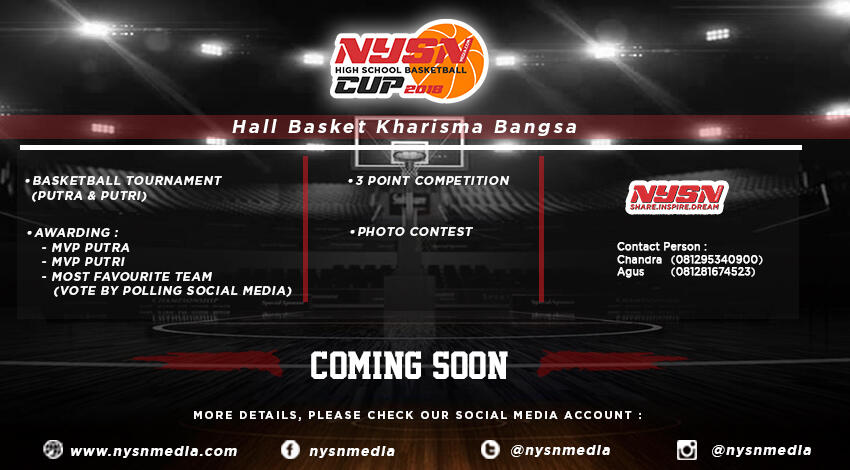 Kawal Bakat Muda Potensial, NYSNMEDIA Gelar Turnamen Basket Antar SLTA