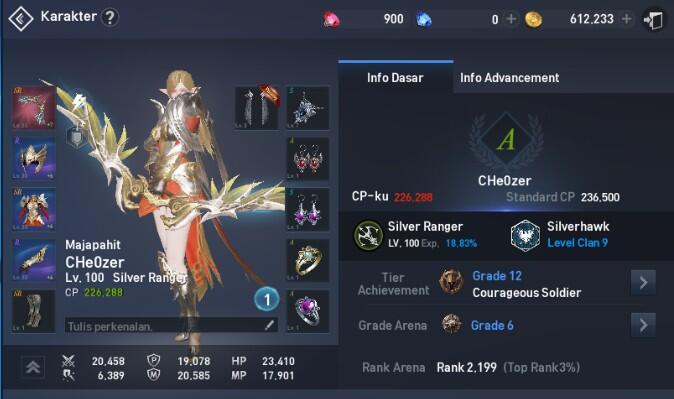 Akun LineAge 2 Revolution Silver Ranger Server Majapahit