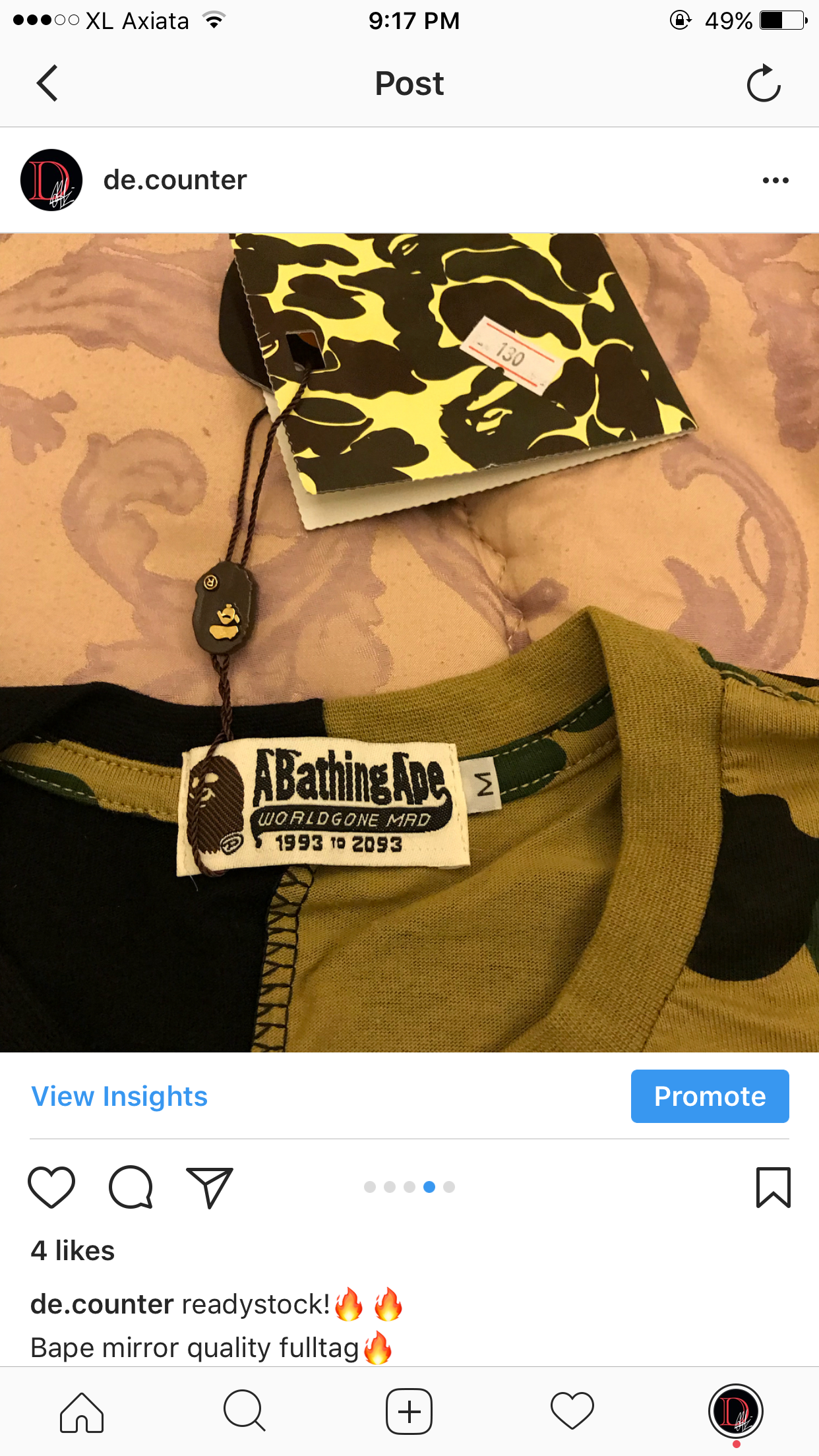 bape tee mirror quality fulltag sale only 250.000