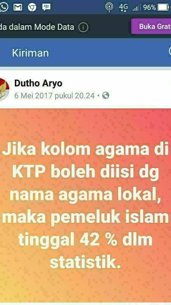 Partai Ka'bah Sayangkan Putusan MK Terkait Penghayat Kepercayaan Di KTP