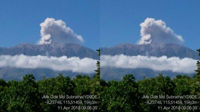 Kembali Alami Erupsi, Begini Status Gunung Agung Menurut Juru Bicara BNPB