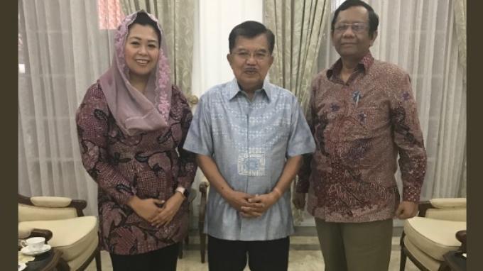 Kalla Ungkap Maksud Pertemuannya dengan Mahfud MD dan Yenny Wahid