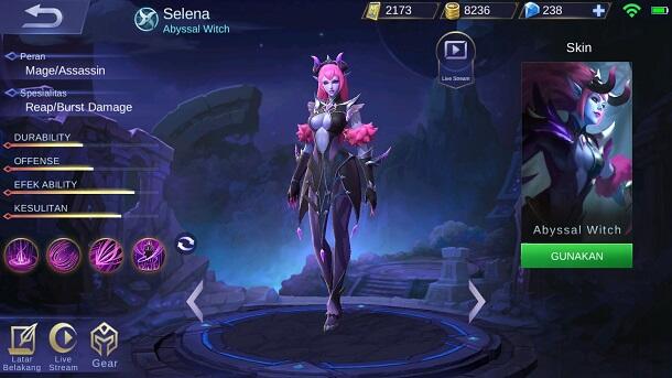 Mage Rasa Assassin, Selena Siap Menjadi Andalan Kamu!