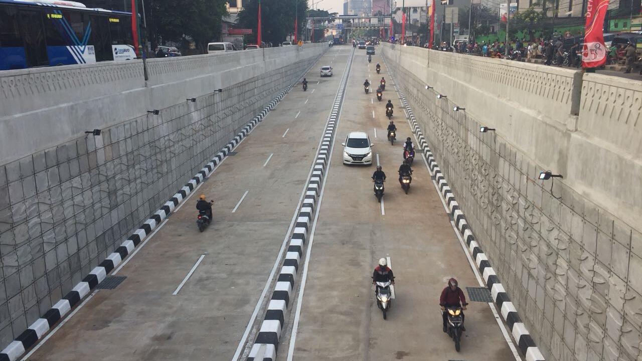 Underpass Mampang Dibuka untuk Uji Coba, Arus Lalu Lintas Lancar