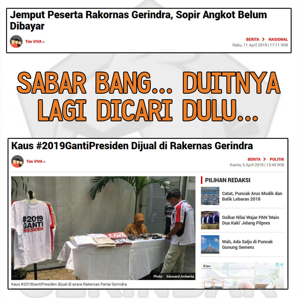 Sopir Angkot Nggak Dibayar Gerindra?