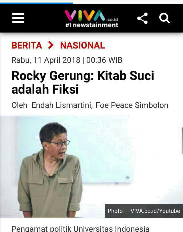 Rocky Gerung Sebut Kitab Suci Itu Fiksi, Begini Jawaban Mahfud MD