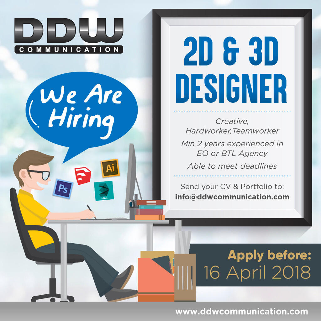 &#91; Jakarta &#93; Urgently needed 2D, 3D graphic designer for Event Organizer