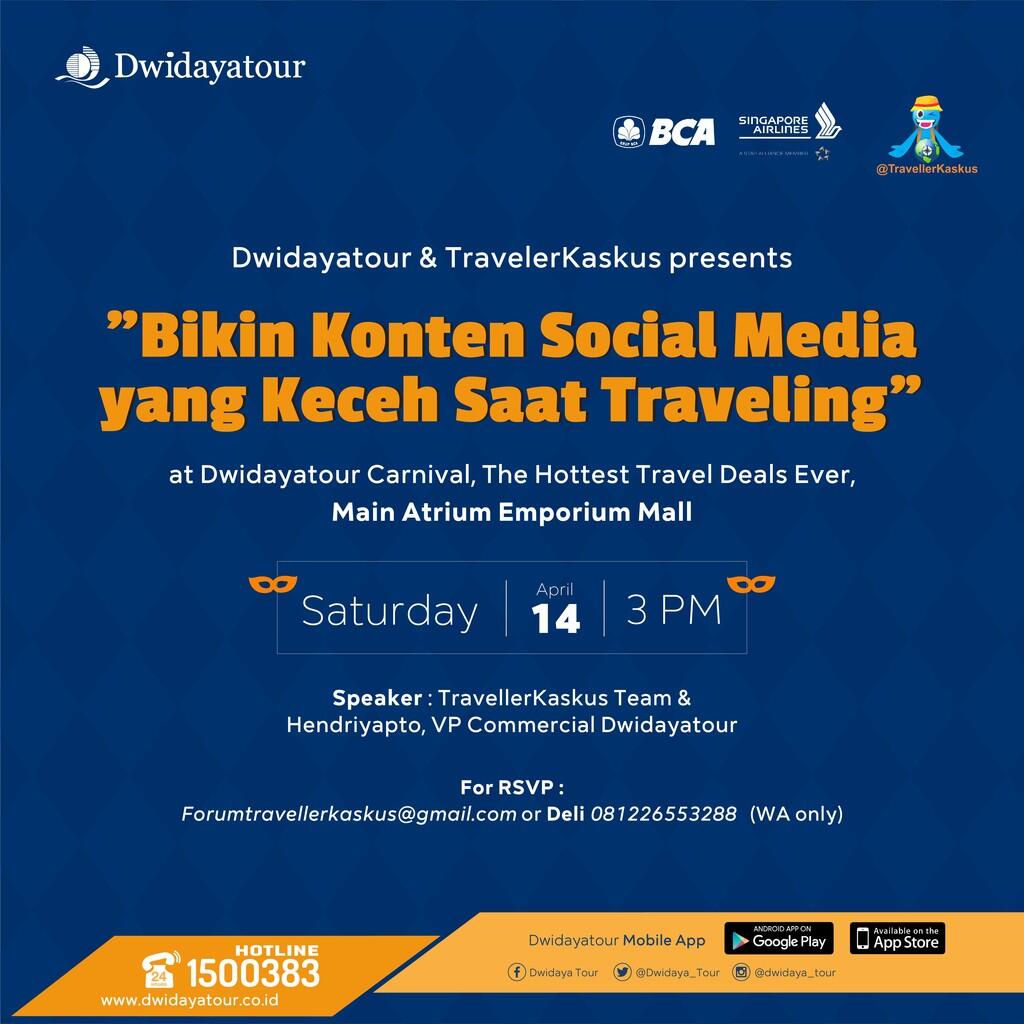 Suka Bikin Konten Jalan2 Di Social Media, Mau Tau Gmn Caranya Biar Keceh !MASUK GAN!