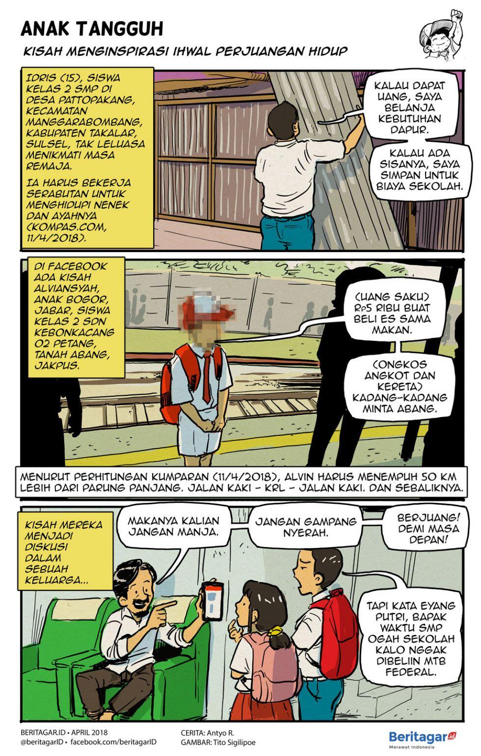Bocah tangguh di Bogor dan Takalar