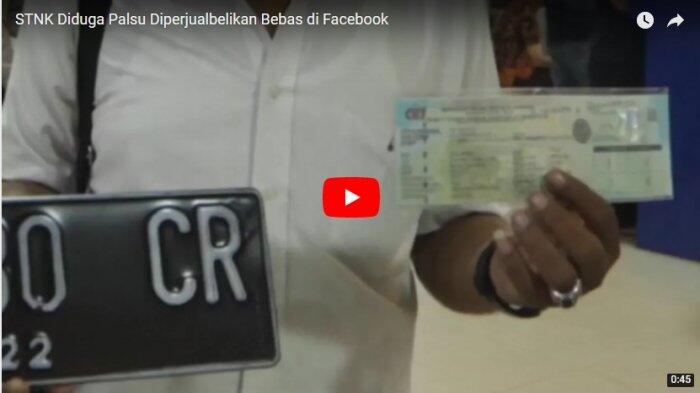 STNK Diduga Palsu Diperjualbelikan Bebas di Facebook
