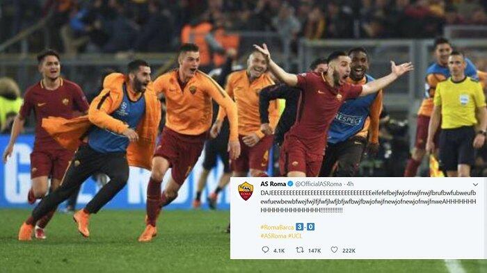 Ini Kunci AS Roma Lolos Semifinal Champions Menyingkirkan Barcelona