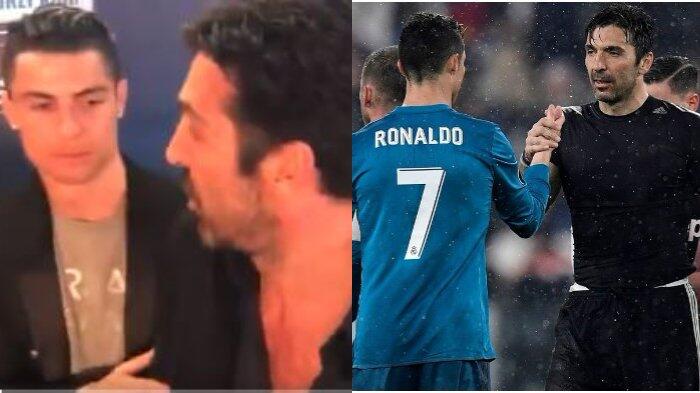 Ronaldo Hormati Buffon dengan Cara Seperti Ini