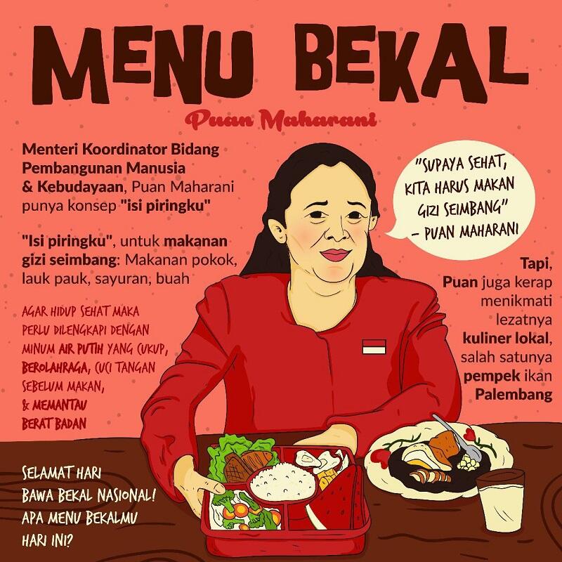 Menko PMK Puan Maharani Kampanyekan Bawa Bekal Makanan, Ini 5 Alasannya
