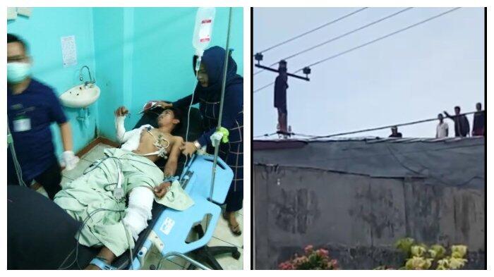 Ahlan Panjat Tiang Listrik, Pegang Kabel dan Kesetrum, Begini Nasibnya