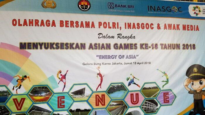 Energy of Asia, Polri Bersama Jurnalis Olahraga Bersama di Lapangan GBK