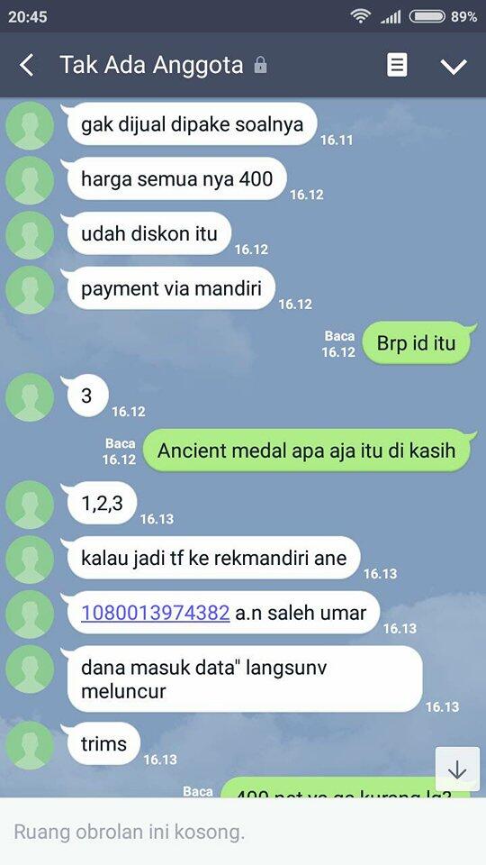 penipuan game online dota 2 ( SALEH UMAR ) 