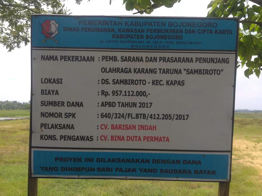 1 milyar untuk bangun di jonegoro kita ???