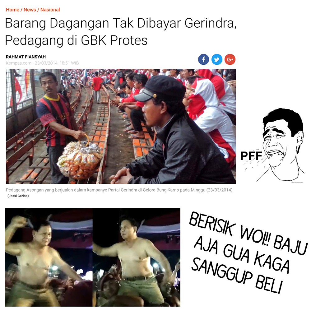 Pedagang di GBK Protes ke Gerindra, Sama Seperti Supir Angkot Ternyata