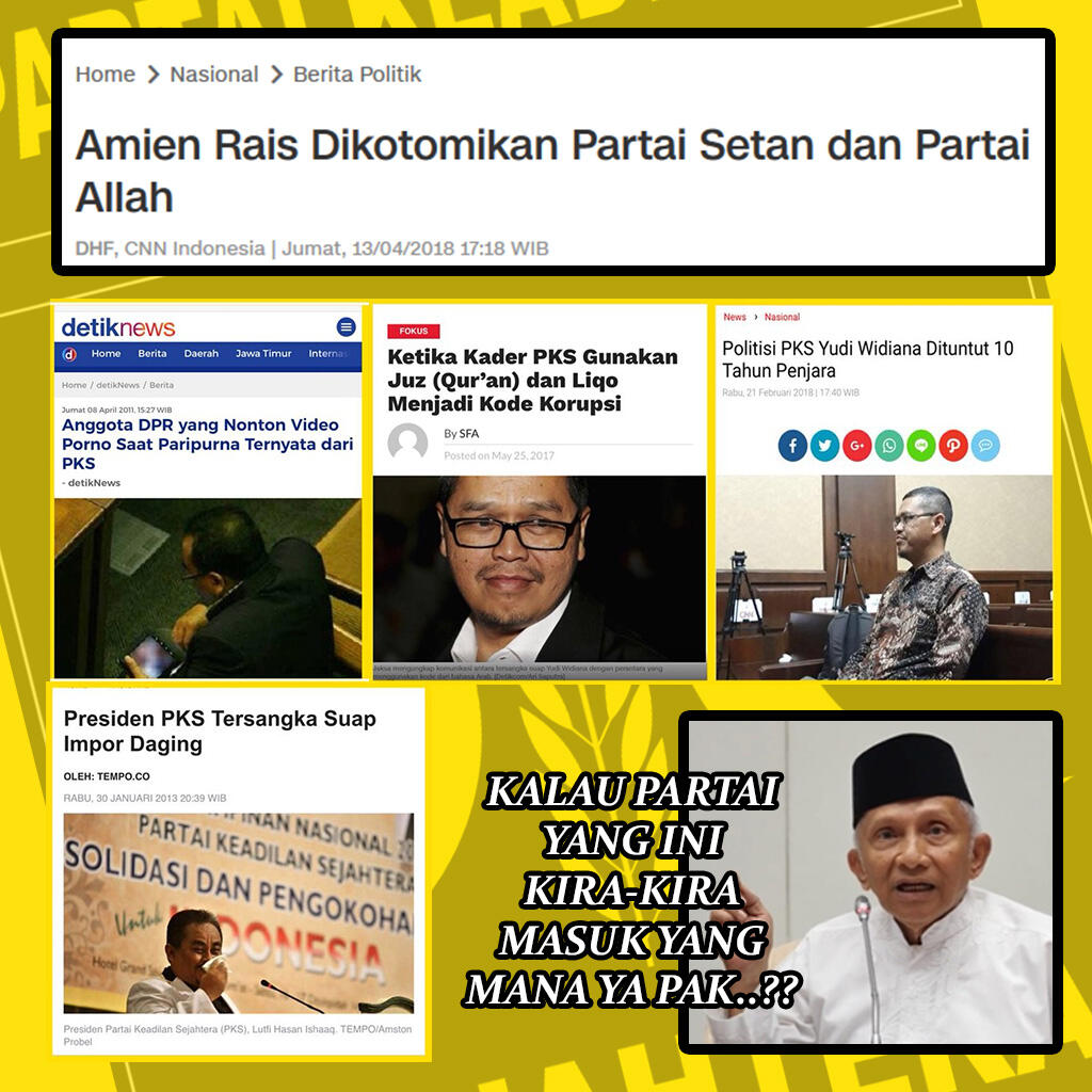 Amien Rais Dikotomikan Partai Setan dan Partai Allah, Partai Ini Masuk Mana Ya?