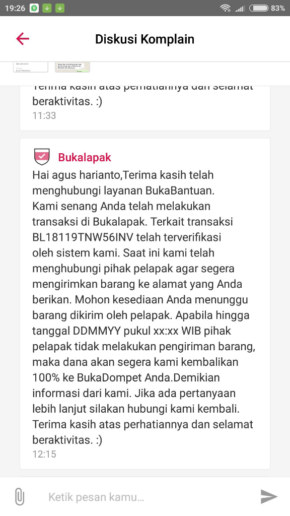 BUKALAPAK PENIPU YA....