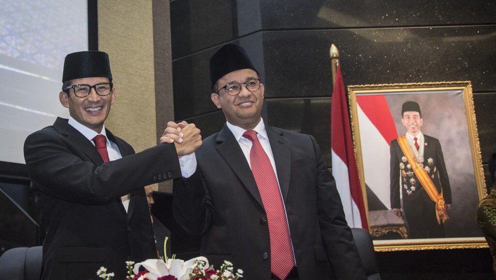Sering Silang Pendapat, Anies dan Sandi Sudah Tak Kompak?