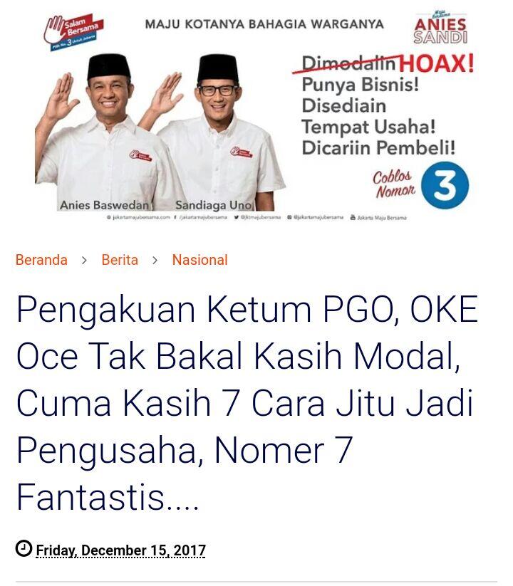 Sandiaga Luncurkan Aplikasi Wajib Anggota OK OCE