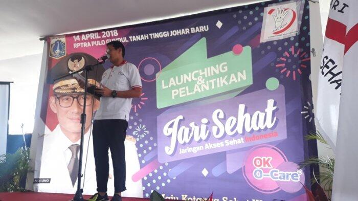Fotonya Terpampang Besar di Spanduk, Sandi: Kalau Pak Anies Tahu Bisa Marah