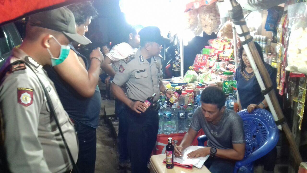 Polsek Talang Kelapa Razia Miras Untuk Meningkatkan Situasi Kantibmas