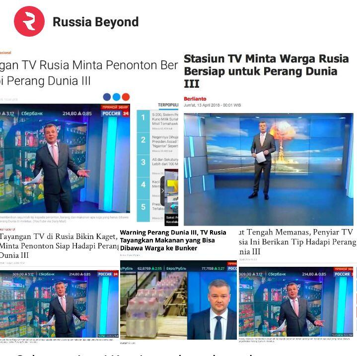 Klarifikasi Media Rusia Terhadap Stasiun TV Rusia Himbau Warga Untuk Siap Siap PD 3